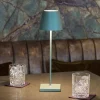 Nuindie LED genopladelig bordlampe, USB-C, salviegrøn, IP54, dæmpbar^Sigor