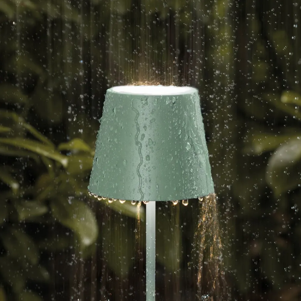 Nuindie mini LED genopladelig bordlampe, USB-C, salviegrøn, dæmpbar^Sigor Discount