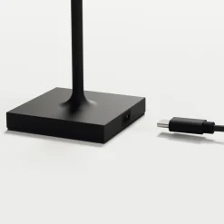 Sigor Nuindie pocket LED genopladelig bordlampe, sort, IP54, dæmpbar