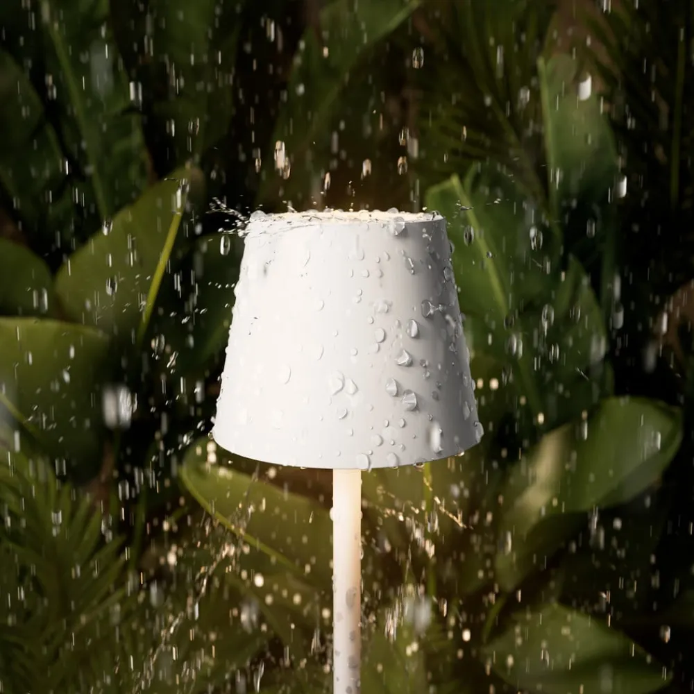 Sigor Nuindie pocket LED genopladelig bordlampe, hvid, IP54, dæmpbar