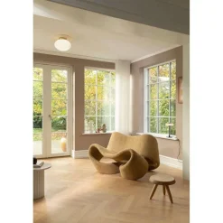 Nuura Aps Nuura loftlampe Rizzatto 301, Ø 30 cm messingfarvet/opal