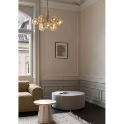 Nuura lysekrone Apiales 9, Ø 60 cm, messing-/guldfarvet^Nuura Aps Best