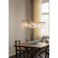 Nuura Aps Nuura lysekrone Miira 3 Circular, Ø 54 cm, messing/klar