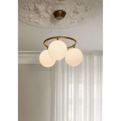 Nuura lysekrone Miira 3 Circular, Ø 54 cm, bronze/opal^Nuura Aps