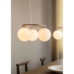 Nuura lysekrone Miira 3 Circular, Ø 54 cm, messing/opal^Nuura Aps Hot