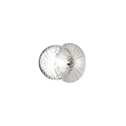 Nuura væglampe Liila 1, IP44, Ø 16,5 cm, sølv/klar^Nuura Aps Discount