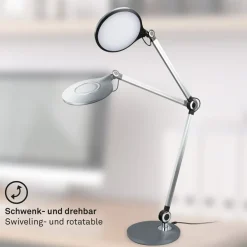 Office LED-skrivebordslampe, antracit, CCT^Briloner Discount