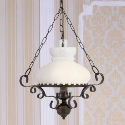 Searchlight Pendellamper>OIL LANTERN - pendellampe med antik charme