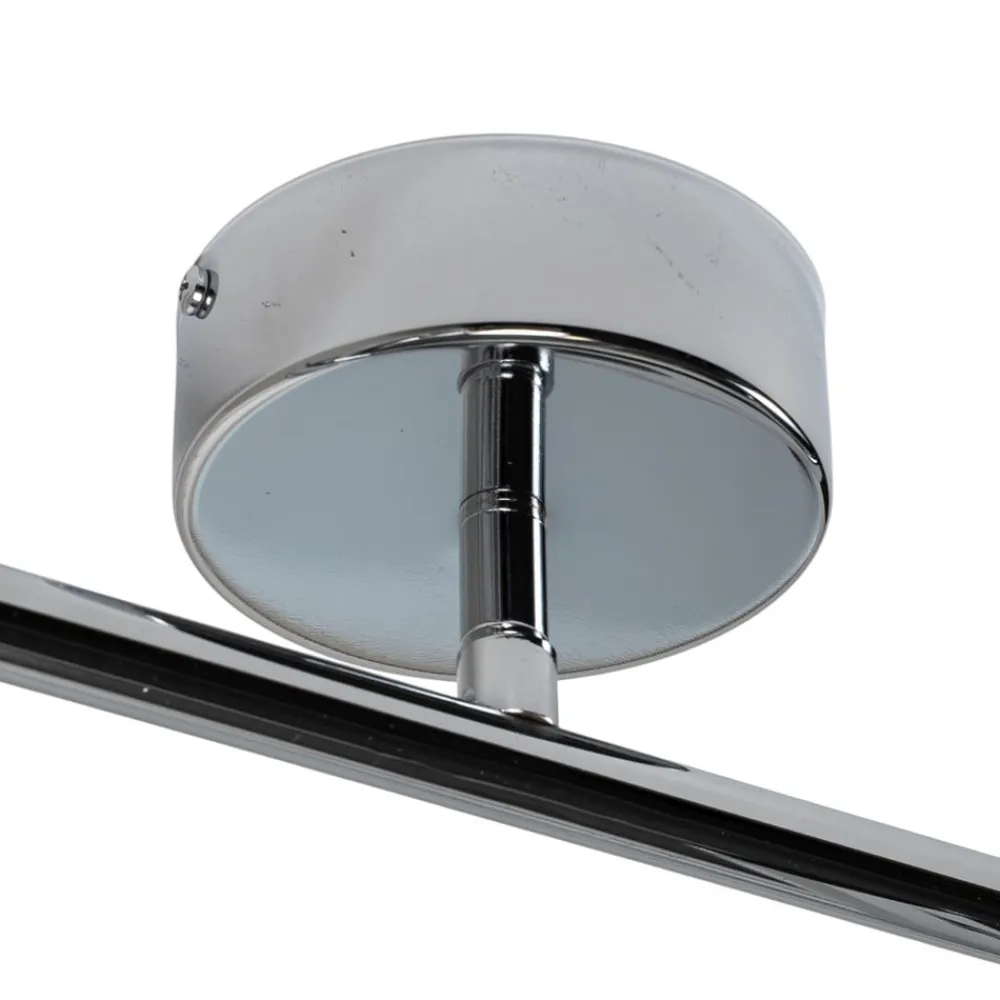 Oktano loftspot, kromfarvet Længde 30 cm 2 lyskilder metal^Lucea