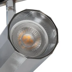 Oktano loftspot, kromfarvet Længde 30 cm 2 lyskilder metal^Lucea