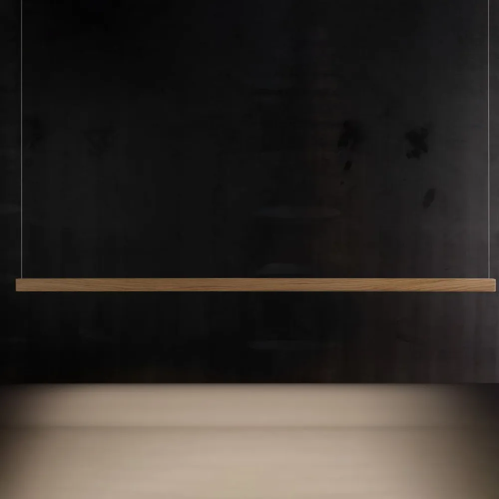 Lanacotta LED-hængelampe, egetræ, 2.700 K^OLEV Outlet