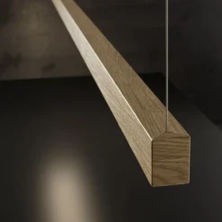 Lanacotta LED-hængelampe, egetræ, 2.700 K^OLEV Outlet