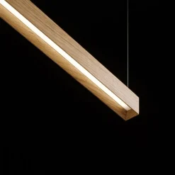 Lanacotta LED-hængelampe, egetræ, 2.700 K^OLEV Outlet