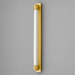 LED-væglampe CHARMER, guld, metal/glas, 2.700 K, IP44^OLEV Sale