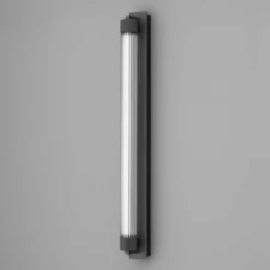 LED-væglampe CHARMER, sort metal/glas 2.700 K IP44^OLEV