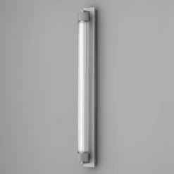 OLEV LED-væglampe CHARMER, titan, metal/glas, 2.700 K IP44