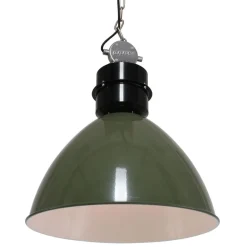 Steinhauer Pendellamper|Pendellamper>Olivengrøn Frisk pendellampe i industridesign