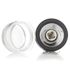 Oluce Fresnel væglampe m. glaslinse IP44 sort