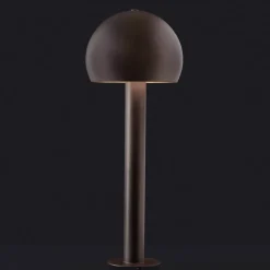 Oluce Gadebelysning>Otto 329 LED-stibelysning, indisk brun