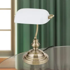 ORION Arbejdsrum/Kontor|Bordlamper>Onella bordlampe i banklampe opal