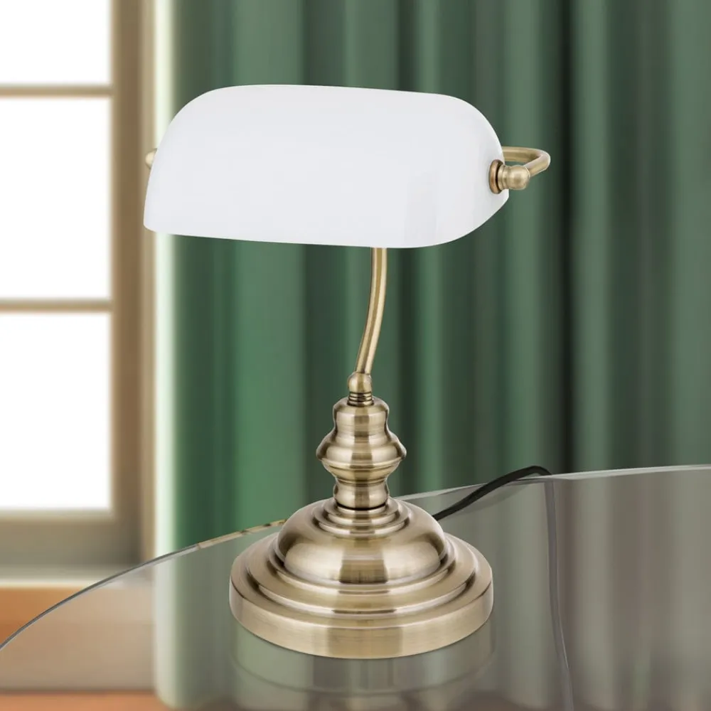 ORION Arbejdsrum/Kontor|Bordlamper>Onella bordlampe i banklampe opal