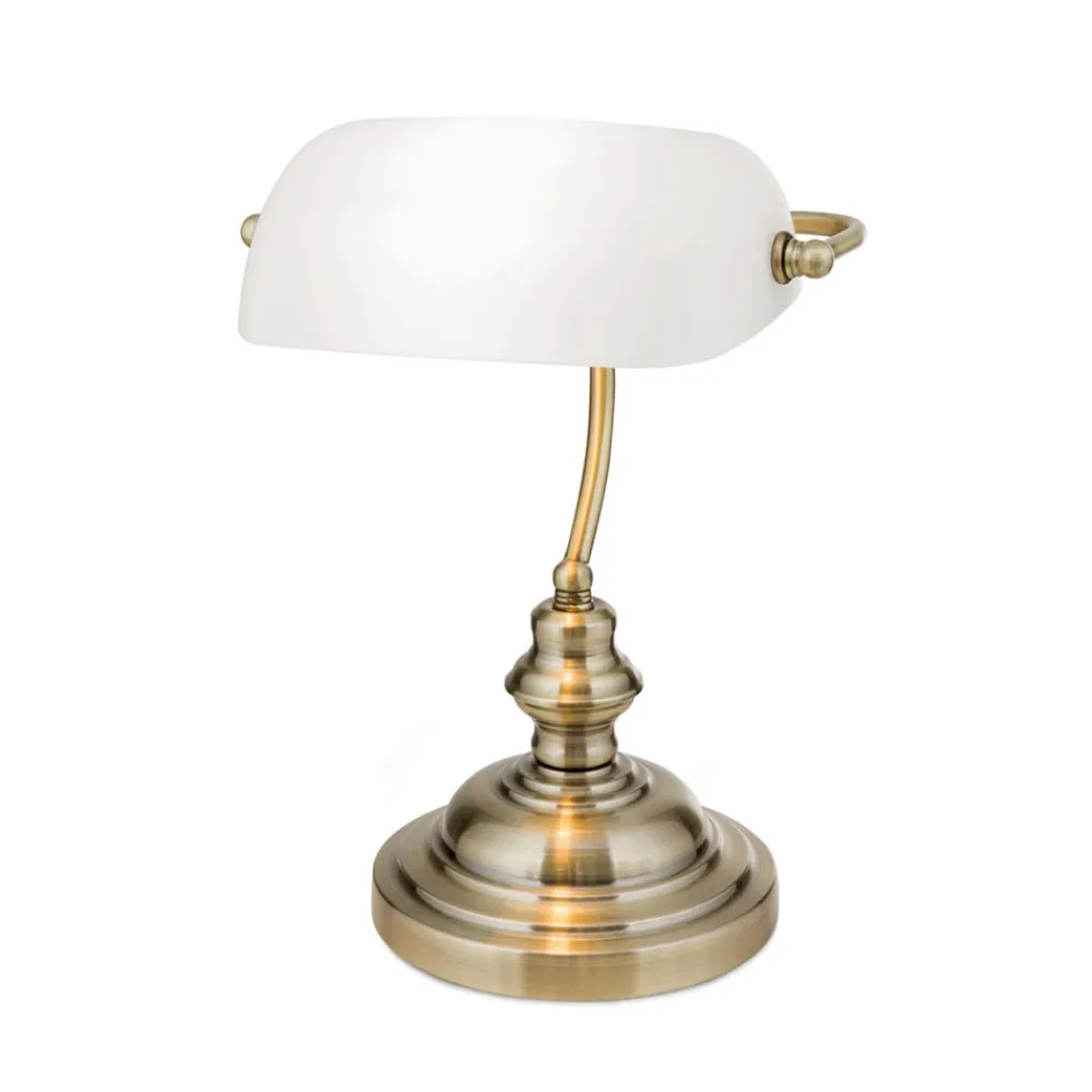 ORION Arbejdsrum/Kontor|Bordlamper>Onella bordlampe i banklampe opal