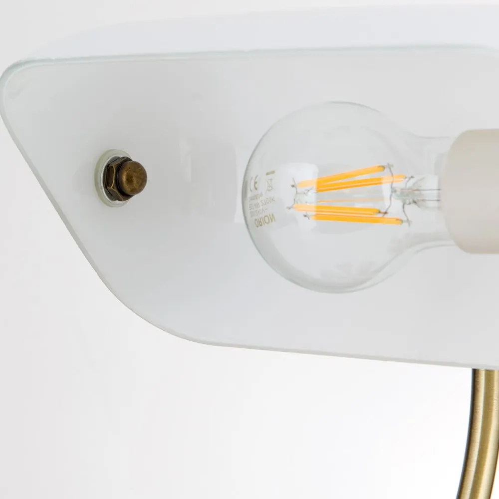 ORION Arbejdsrum/Kontor|Bordlamper>Onella bordlampe i banklampe opal