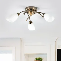 Searchlight OPERA pragtfuld loftlampe, patineret messing