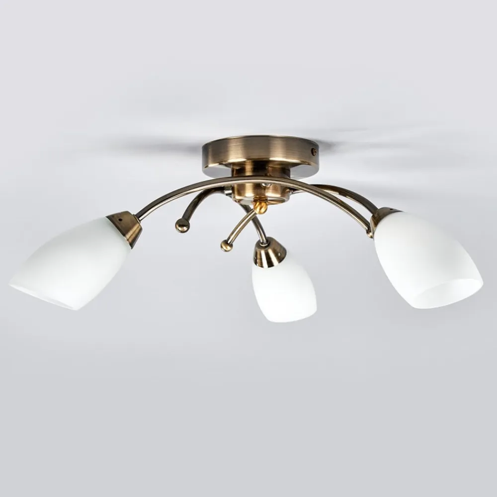 Searchlight OPERA pragtfuld loftlampe, patineret messing