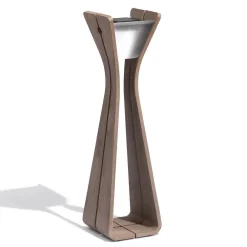 Les Jardins Solcelle Lampe Med Sensor|Solcellelamper>Osmoz LED-solcellelampe af Duratek, grå