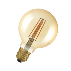 OSRAM Dæmpbar Led-Pære|Filament Pære>1906 E27 6,5W LED G95 824 guld dæmpbar 2 stk
