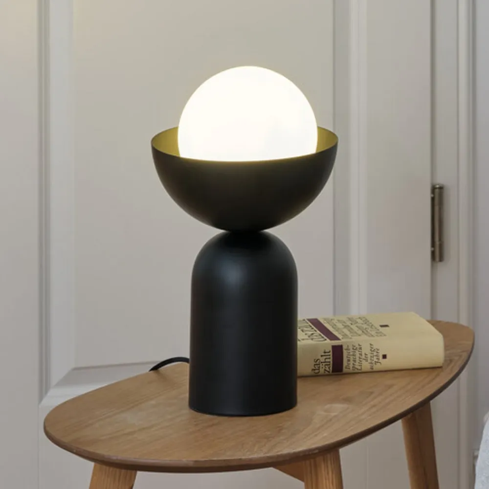 bordlampe Decor Bowl, sort, stål, E14^OSRAM Sale