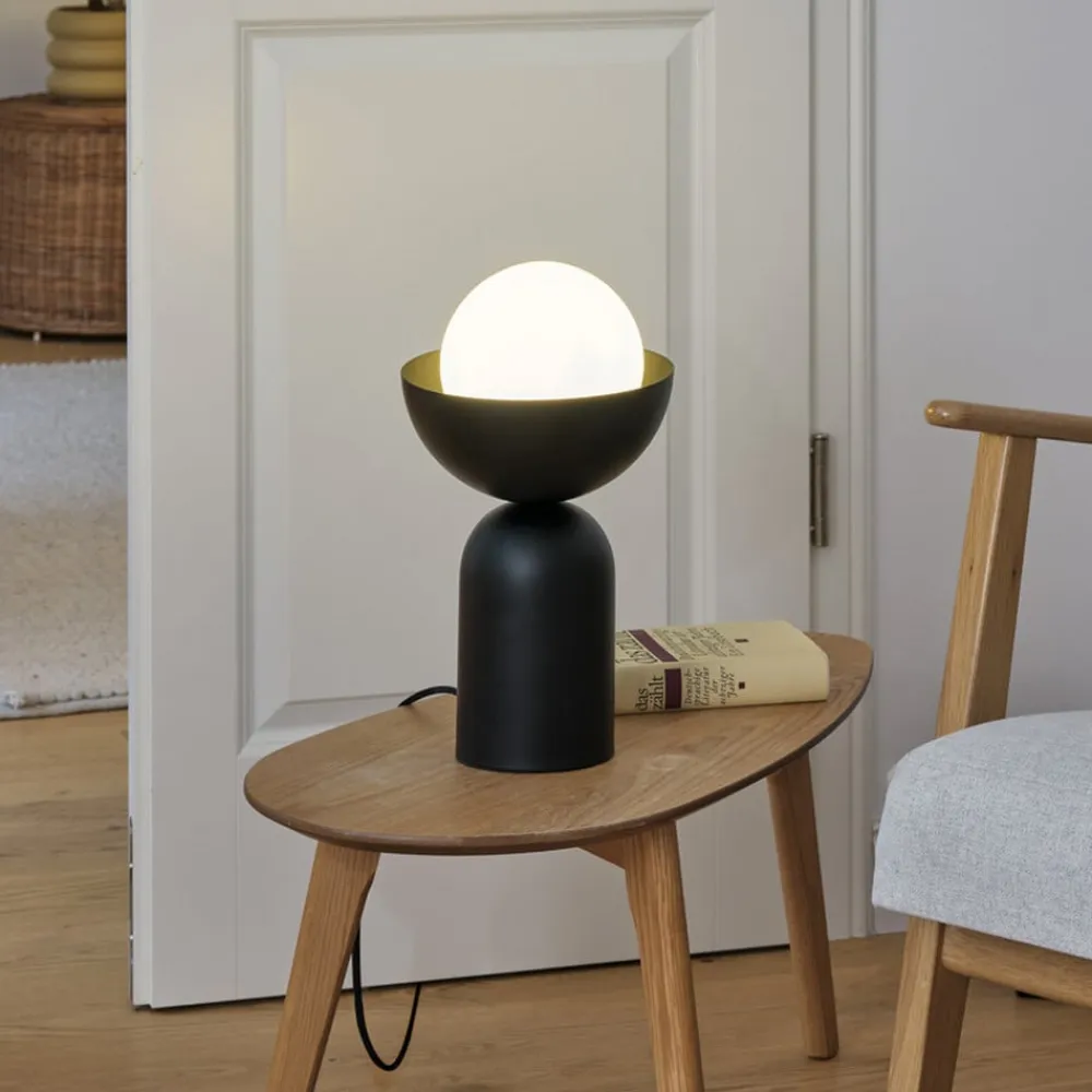 bordlampe Decor Bowl, sort, stål, E14^OSRAM Sale