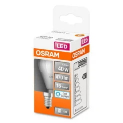 Classic P LED-pære E14 4,9W 6.500K mat^OSRAM Discount