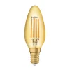 OSRAM Filament Pære>filament kertepære Vintage 1906, E14 Filament 4W 824 gold