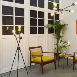 gulvlampe Decor Bubble, farverig, 3 lyskilder, stål, E27^OSRAM Discount