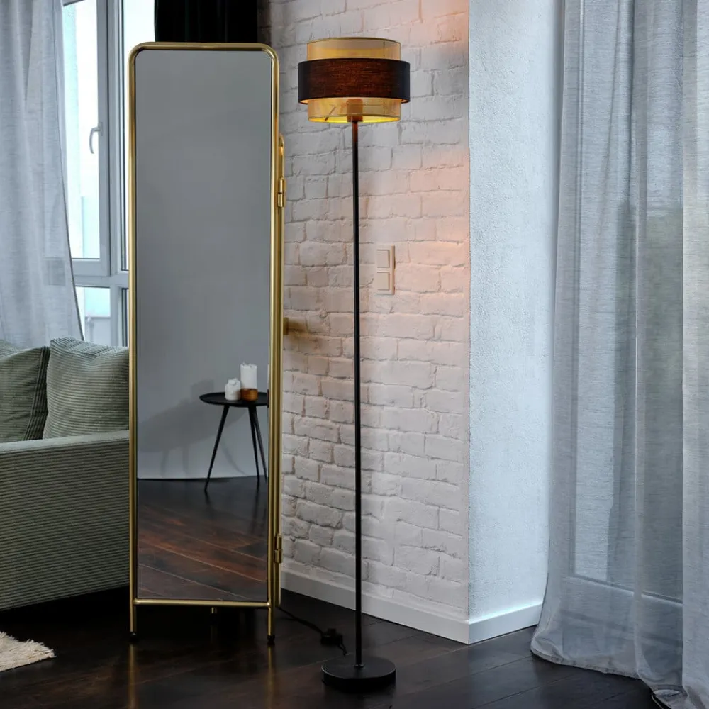 OSRAM gulvlampe Decor Hornet, sort/guld, E27, højde 175 cm