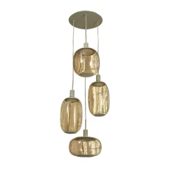 OSRAM hængelampe Decor Needle Plate beige, stål, 4 lyskilder, E27