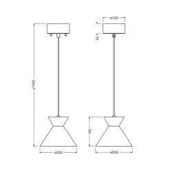 hængelampe Decor Waist, stål, sort, E27^OSRAM Online