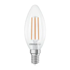 OSRAM Filament Pære>LED Candle Filament E14 2,2W 2700K 470lm 2-pak