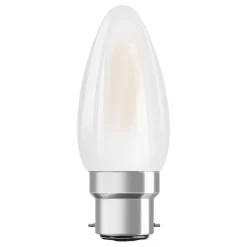 OSRAM LED stearinlys B22d Classic 827 4W mat
