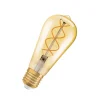 OSRAM Dæmpbar Led-Pære|Filament Pære>LED Vintage 1906 Edison, guld, E27, 4 W, 2.000 K, dim.