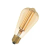 OSRAM Filament Pære>LED Vintage 1906 Edison, guld, E27, 5,8 W, 822, dim.