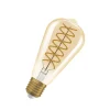 LED Vintage 1906 Edison, guld, E27, 8,8 W, 824, dim.^OSRAM Online