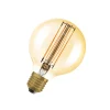 OSRAM Filament Pære>LED Vintage 1906, G80, E27, 5,8 W, guld, 2.200 K, dim.