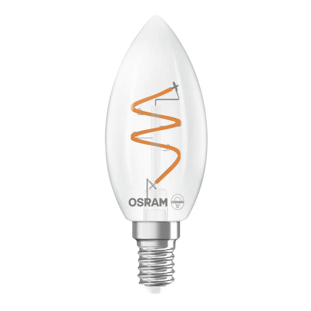 OSRAM Filament Pære>LED Vintage B28 E14 4,6W 927 Spiral Filament clear dæmpbar