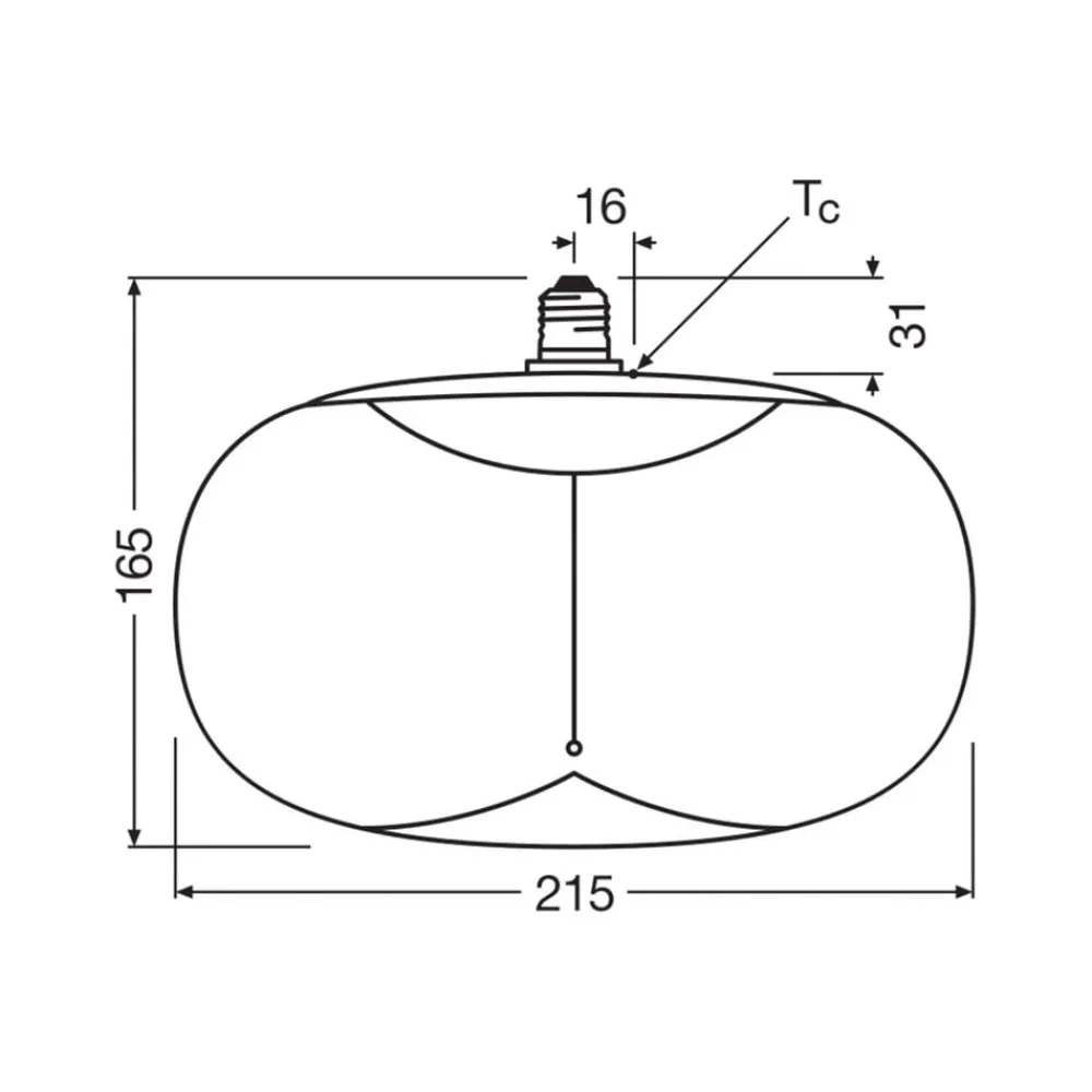 OSRAM LED Vintage Big Elipse E27 4W 818 Filament smoke dæmpbar