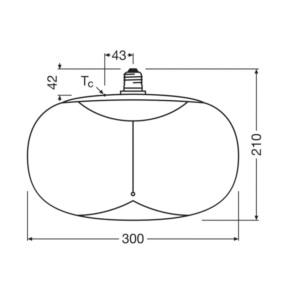 OSRAM Led Pærer>LED Vintage Big Elipse E27 12W 818 Filament amber dæmpbar