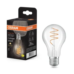 LED Vintage E27 3,4W 2.700K Spiral Filament klar^OSRAM Hot