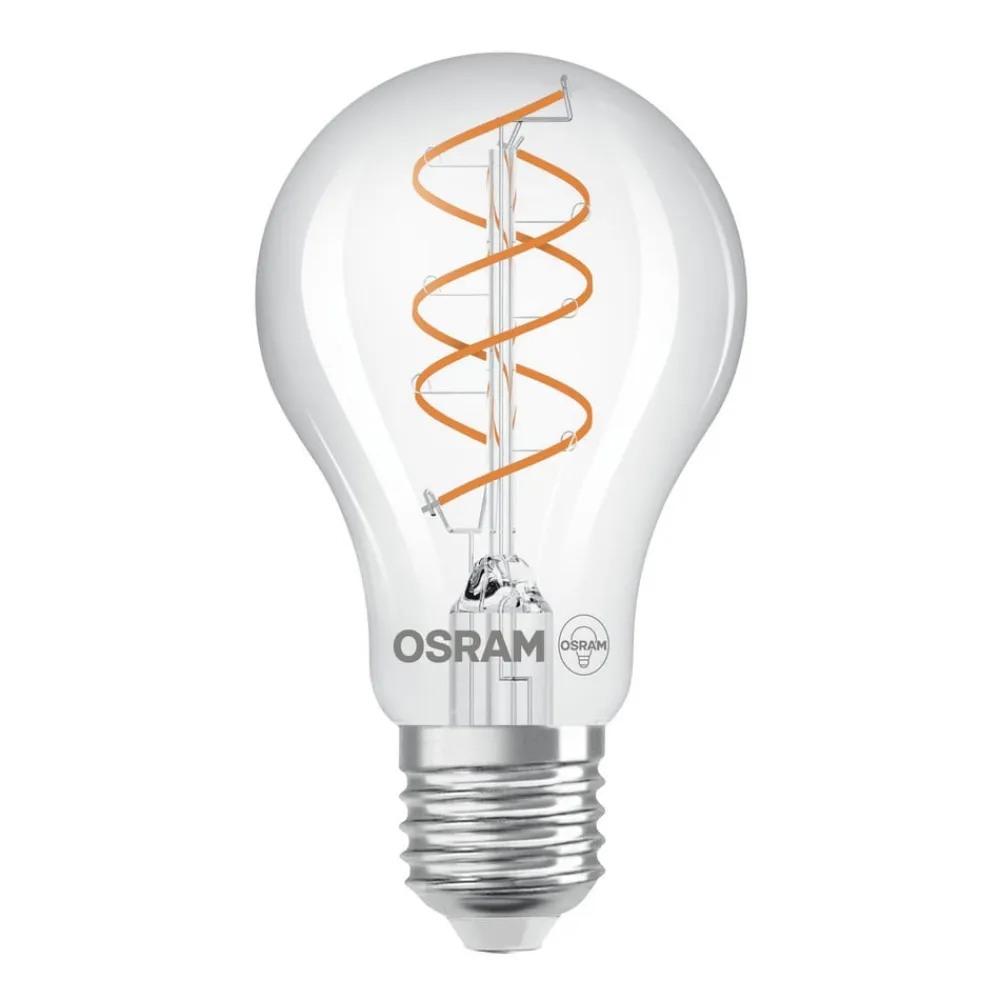 OSRAM Led Pærer>LED Vintage E27 8W 2.200K Spiral Filament clear dæmpbar